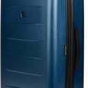 SwissGear 8020 Eclipse Hardside Expandable Luggage with Spinner Wheels, Navy, Checked-Medium 24-Inch