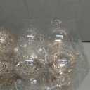Sea Team Shatterproof Clear Plastic Christmas Ball Ornaments Decorative Xmas Balls Baubles Set with Stuffed Delicate Decorations (100mm/3.94 inch 16-Pack, Champagne)
