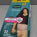 Depend Fresh Protection Adult Diapers, Incontinence & Postpartum Bladder Leak Underwear for Women, Disposable, Maximum, Extra-Extra-Large, Blush, 22 Count