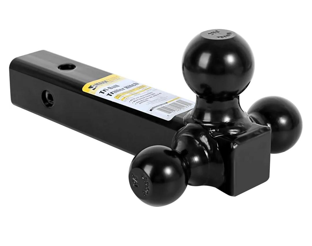 MaxxHaul 70270 Trailer Hitch Hollow Shaft Triple Ball Mount