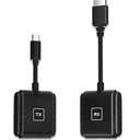 SmartSee Wireless USB-C to HD Transmitter and Receiver Kit Screen Mirror and Screen Extender for iPhone 15 16 Mac iPad to TV Projector Monitor Display Adapter Plug and Play