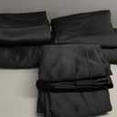 NICETOWN Pitch Black Solid Thermal Insulated Grommet Blackout Curtains/Drapes for Bedroom Window (6 Panels, 42 inches Wide by 63 inches Long, Black)