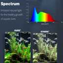 Pawfly 8 W Aquarium LED Light 8.2 Inch 24/7 Fish Tank Light with Full Spectrum Brilliant White Blue Red Green Lights Multi-Colored LEDs with D/N Mode Single Color Effects Timer & Adjustable Brightness