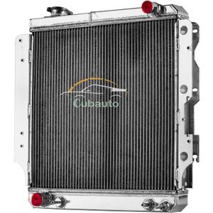 All Aluminum Radiator for 1987-2006 Jeep Wrangler TJ YJ 2.4 2.5 4.0 4.2,1992 1993 1994 1995 1996 1997 1998 1999 2000 2001 2002 2003 2004 2005 3 Row Jeep Radiators