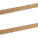 Corksidol Bulletin Bar Strip, Cork Board, Cork Strips, 36" x 1", Classroom, Office, Walls, Cubicle, Aluminum Frame,2 Pack, Silver (Sliver)