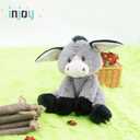 INJOY Group 9” Donkey Stuffed Animals for Newborn Baby,Stuffed Donkey Animal Plush Toys for Boys and Girls,Great Stuffed Gifts for Birthday,Baby Shower,Mother's Day,Machine Washable