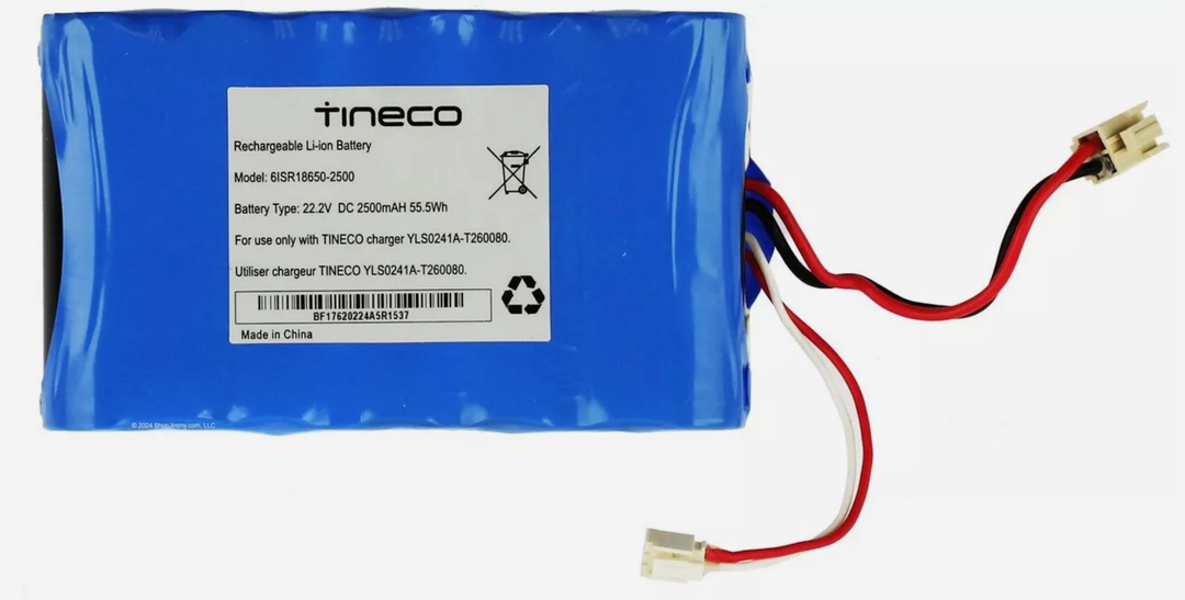 Tineco 6ISR18650-2500 iFloor Wet Dry Vacuum Battery FW0203000US