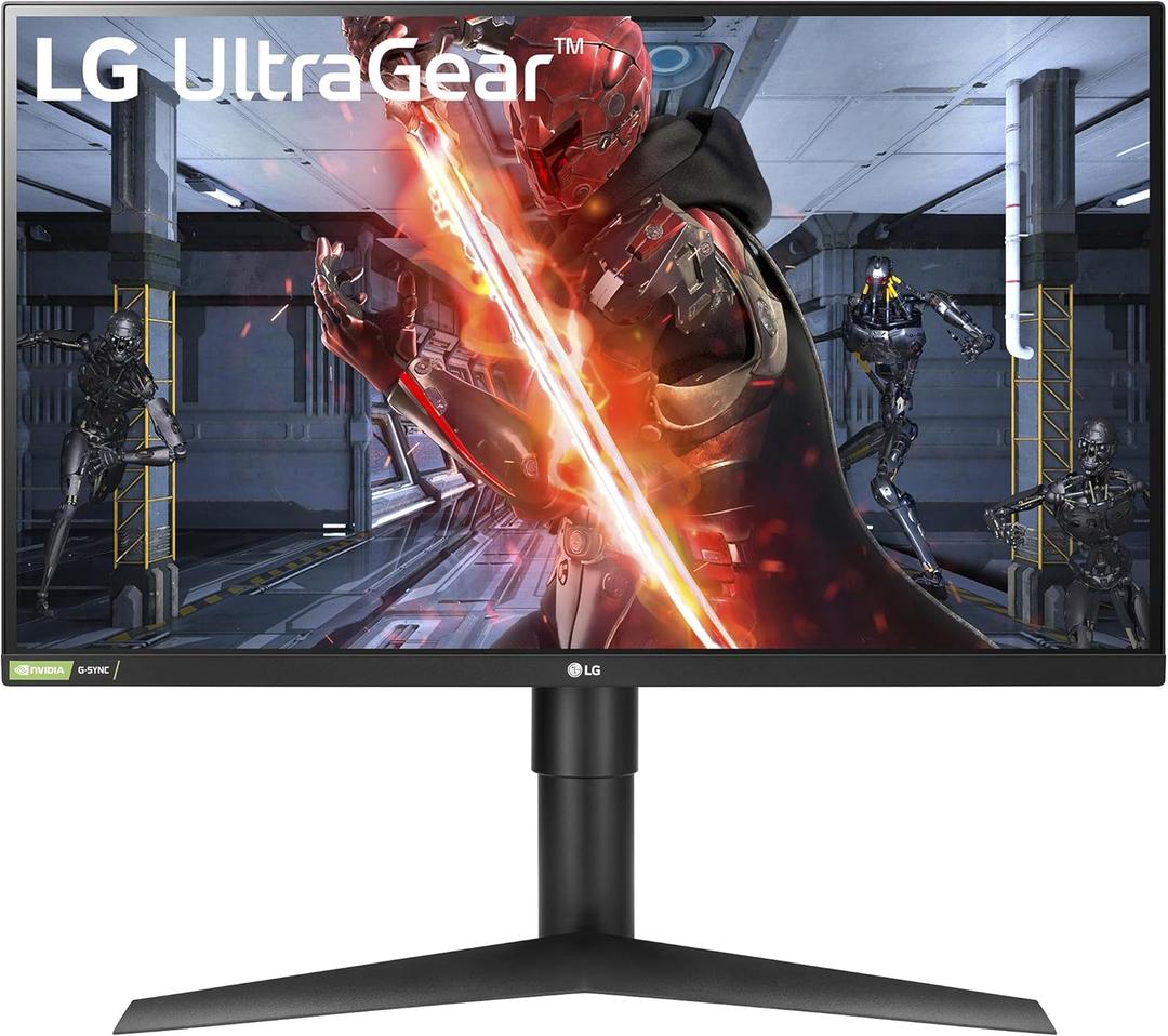 LG 27GL83A-B 27-Inch Ultragear QHD 2560 x 1440 IPS Gaming Monitor, 144Hz, 1ms (GtG), NVIDIA G-SYNC, AMD FreeSync, HDR10, HDMI, DisplayPort, Tilt/Height/Pivot Adjustable Stand, Black