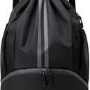 BROTOU Soccer Bags, Football Backpack, Volleyball Bag, Drawstring Backpack with Ball and Shoe Compartment, Football bags for Equipment Swim Gym Bag