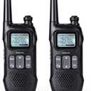 Radioddity FS-T1 FRS Two-Way Radio Long Range License-Free Walkie Talkies NOAA, 22 Channels 154 Privacy Codes with Earpiece, USB Charging, 2 Pack