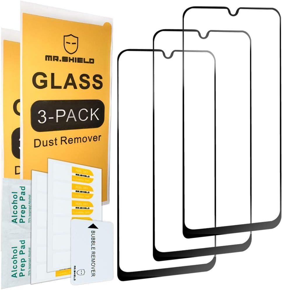 2 x Mr.Shield [3-PACK] Designed For Samsung Galaxy A50 [Japan Tempered Glass] [9H Hardness] [Full Screen Glue Cover] Screen Protector with Lifetime Replacement