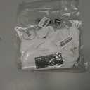 SherryDC Women's Solid Scoop Neck Push Up Padded Brazilian Thong Bikini Swimsuit Bathing Suit (White,Small)