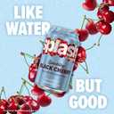SPLASH REFRESHER Sparkling Water, Black Cherry - 8-Pack, 12 Fl Oz Cans - Flavored Carbonated Seltzer Water with Electrolytes, Zero Sugar & Zero Calories (EXP 10/16/26)