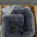 1.3" Thick Baby Floor Play Mat 50x50, Basic Padded Foam Mat for Tummy Time Crawling, Non Slip Cushioned for Babies Toddlers Infants Kids (Dark Grey)