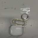 for Airpods 4 Case Clear Glitter,Sparkle Bling Design for Airpods 4th Generation Cover 2024,Full Protective Shockproof Soft TPU for Airpod 4 Charging Skin with Carabiner Women Girlrs-Clear