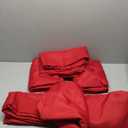 Fitable Red Tablecloths for Rectangle Tables, 6 Pack - 70 x 120 Inches - Reusable and Washable Table Clothes for 6-8 Ft Tables, Polyester Fabric Table Covers for Wedding, Party, Banquet