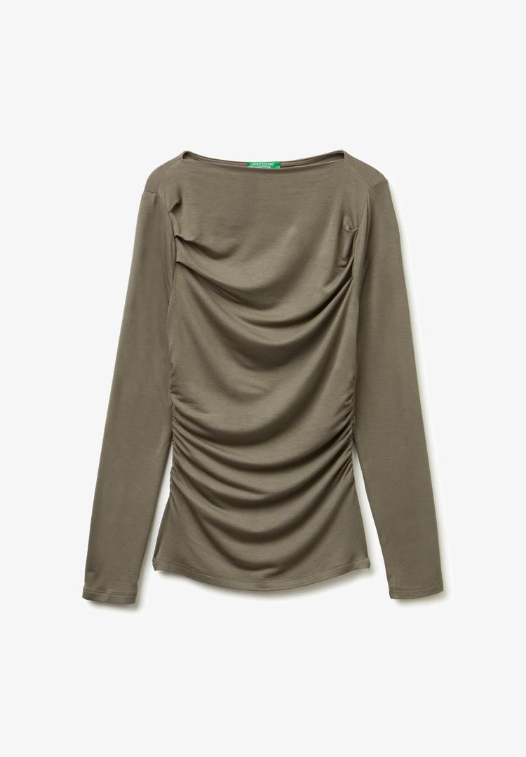 Women's Green Blouse, Large