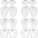 Zhanmai 8 Pairs Thong Cushions for Sandals Gel Metatarsal Pads for Flip Flops Cushion Inserts Forefoot Pad No Slip Silicone Shoe Inserts Pad Self Adhesive Ball of Foot Grip Pads One Size Fits Any