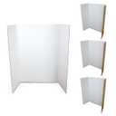 Flipside Products 36 x 48 Project Boards for Presentations, Science Fair, School Projects, Event Displays and Trifold Picture Board, Proudly Made in USA - White - 4 Pack