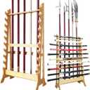 Katana Sword Stand | Vertical Sword Stand Display 10-Layer Samurai Sword Holder Wooden Display Stands Large Multilayer Swords Rack Floor Standing Lightsaber Martial Arts Anime Shelves Sword Hangers