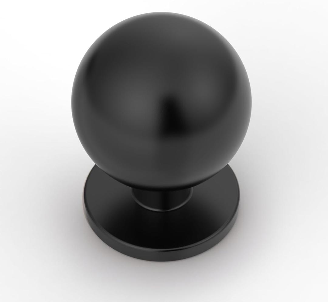 Asidrama 10 Pack Matte Black Kitchen Cabinet Knobs, Cabinet Knobs Kitchen Cabinet Hardware for Cupboard Drawer Knobs Dresser Knobs