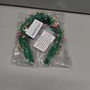 TIOSRU Green Christmas Headband for Women Girls,Christmas Tree Headbands for Women Knot Headband Holiday hairbands for Girls Gift