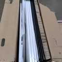 Backyard Discovery Caraway Cottage White Cedar Wooden Kids Playhouse with Play Kitchen, Chalkboard, Mailbox, Half Door, Windows, Flower Box, Modern Farmhouse Design for Outdoor Imaginative Play