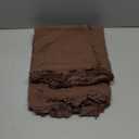 MIULEE Decorative Throw Pillow Covers Neutral Linen Fringe Throw Pillows Euro Shams Set of 2 Brown Boho Farmhouse Cushion Covers for Couch Sofa Bed Living Room Spring Home Decor 24x24 Inch