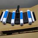 Enhanced Pool Vacuum Head with Direction-Control Swivel Handle Pool Brush Head with Wheels for Vinyl Liner Professional Weighted Pool Vac Cleaner for Inground & Above Ground Pool - Blue, Pack of 8