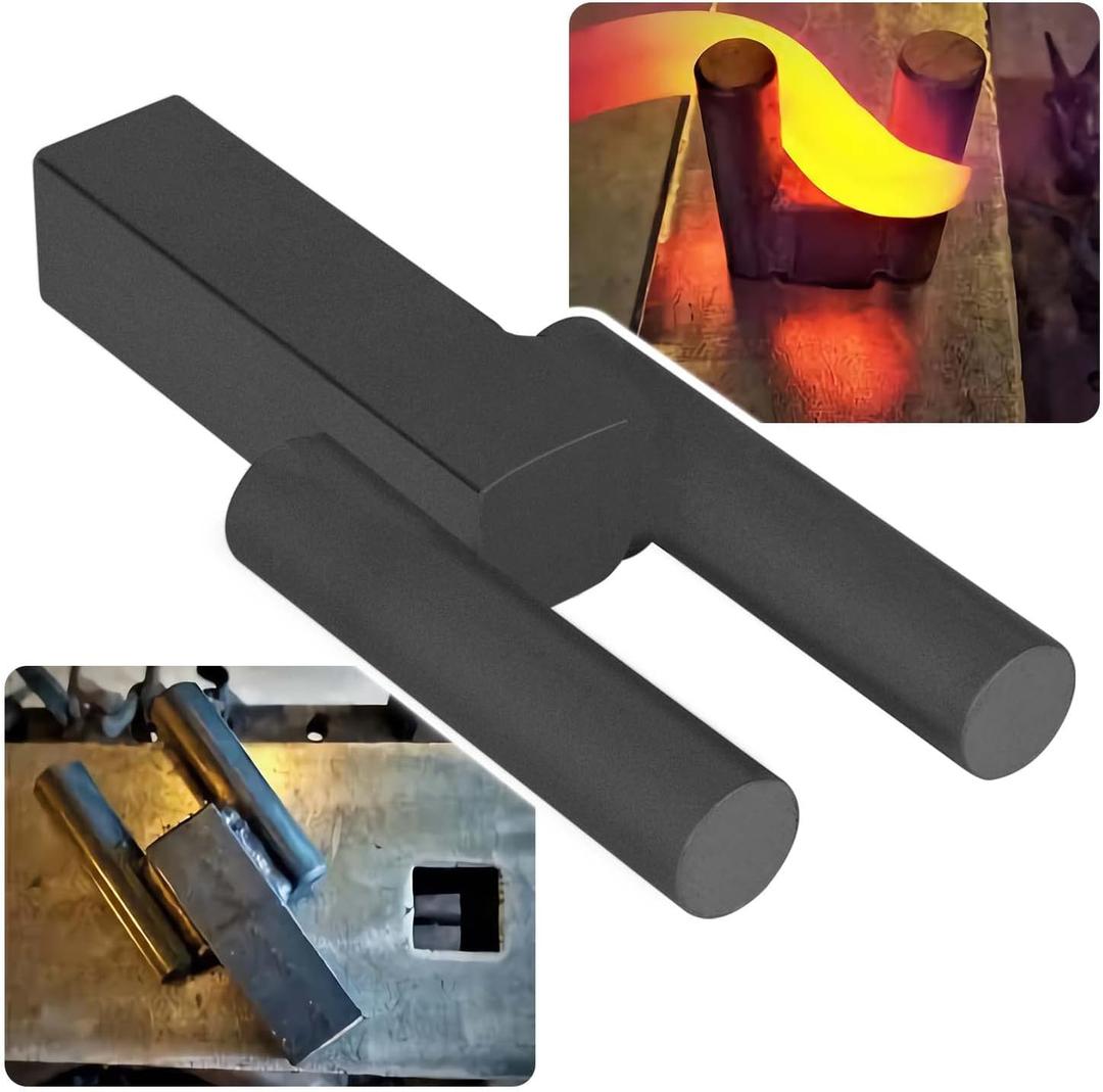 Bonbo 1 Inch Blacksmith Hardy Anvil Tool Hardy Turning Bending Forging Scrolling Twisting Tool Blacksmith Anvil Bending Fork