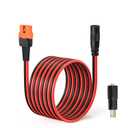 ELFCULB XT60i to DC 8mm Cable 14AWG 10FT Female to Female Solar Charger Cable with DC7909 to DC5525 Male Adapter, for Portable Power Station Solar Panel