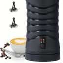 Milk-Frother, 4-in-1 Milk-Steamer-and-Frother, Hot & Cold Foam Milk Warmer with Temperature Control, Auto Shut-Off Frothers for Coffee, Latte, Cappuccino, Macchiato