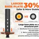 Heavy-Duty 5th Wheel to Gooseneck Adapter, 30,000 lbs Capacity