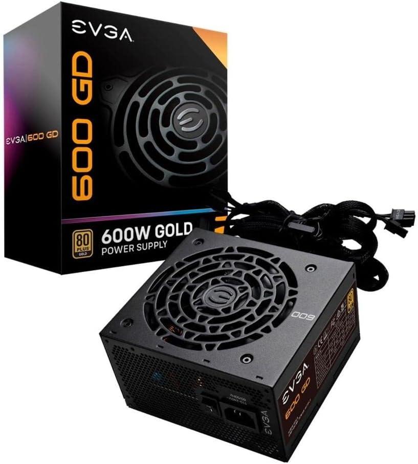 EVGA 100-GD-0600-V1, 600 GD, 80+ GOLD 600W, Power Supply