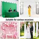 Forlogic Backdrop Stand 10x7.5ft(WxH), Heavy Duty Adjustable Photo Back Drop Stand kit, Suitable for Party, Photography, Weddings