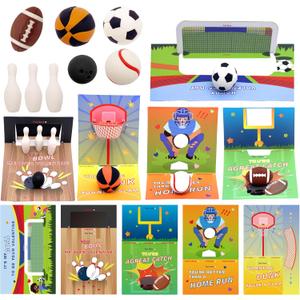 Gocozer 30 Packs Valentine's Day Mini Sports Ball Erasers with Cards  Perfect Classroom Exchange Gifts for Kids, Boys & Girls, Valentine's Day Classroom Prizes