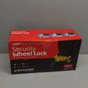 Tevlaphee Universal Wheel Lock Heavy Duty Security Trailer Wheel Lock Anti Theft Wheel Locks for Cars SUV Camper Motorcycle Trailer Great Deterrent Bright Color with 3 Keys (Red-Yellow)