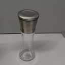 Salt and Pepper Mill Sets  2PCS Salt and Pepper Grinder Set Pepper Grinder Refill Premium Stainless Steel Salt and Pepper Mills with Adjustable Coarseness - Salt Grinders and Pepper Shaker Mills kitc (LARGE SLIVER)