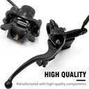 Left Hydraulic Brake Master Caliper Rear Hand Hydraulic Disc Brake Assembly Replacement for 50cc 90cc 110ccc 125cc Chinese Taotao Roketa Sunl Go-Kart Dune Buggy Quad ATV Dirt Mini Bike