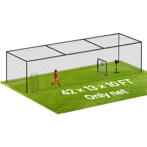 VEVOR Baseball Batting Cage,Professional Softball Baseball Batting Hitting Training Net,Heavy Duty Enclosed PE Practice Portable Pitching Cage Net with Door&Carry Bag,for Backyard,Field,Indoor&Outdoor, 41ft