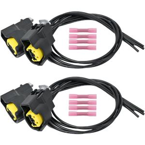 4Pcs Ignition Coil Connector Pigtail Plug Harness fit for Hyundai Accent Elantra Sonata Tucson Veloster Kia Forte Koup Optima Rio Soul 1.6L 1.8L 2.0L 2011-2020 Replace PT2910 S2928