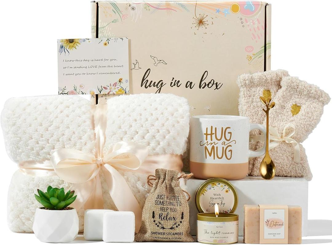 Sympathy Gift Baskets Bereavement Gifts Ideas Care Package for Women Miscarriage Gifts for Mothers Condolences Basket for Loss Grief Sympathy for Loss of Loved One Father