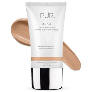 PR MINERALS 4-in-1 Tinted Moisturizer With SPF 20 - Hydrating Face Moisturizer, Primer, & Foundation With Shea Butter, Aloe Vera & Vitamin B3 - Vegan Friendly - Free of Paraben, Gluten & BPA (Light)