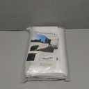 LOVE STORY Waterproof Balcony Privacy Screen Cover - White 3 x15 Opaque Fence Covering Privacy, 100% Polyester Fabric, UV Protection Shield for Apartment Railing,Outdoor Patio, Deck, Porch