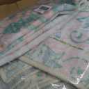 Vhong Boho Area Rugs Vintage Washable Neutral Modern Dusty Pink and Green 6x9 Non Slip Carpet for Nursery Living Room Dining Room Bedroom Farmhouse Girls'Room