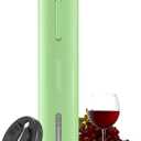 COKUNST Battery Wine Opener, Automatic Corkscrew with Foil Cutter Gift for Home Wedding Party Green