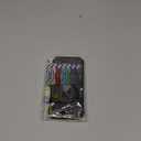 DEERLAMN Case for iPhone 16 with Slide Camera Cover+Screen Protector (2 Packs), Rotated Ring Kickstand Military Grade Shockproof Protective Cover-Black