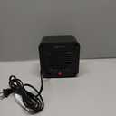 Amazon Basics Ceramic Space Heater, Mini Heater for Office Desk, Portable Tent Heater for Camping (Indoor Use), 500 W, With Tip-Over Protection, Lightweight (1.4 LBS), Black, 5.8"D x 3.4"W x 6"H
