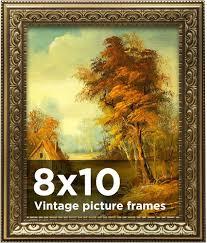 BSRHOME 8x10 Vintage Picture Frames Gold, Antique Picture Frame,Gold Frames for Wall Decor, 1 Pack Ornate Picture Frame