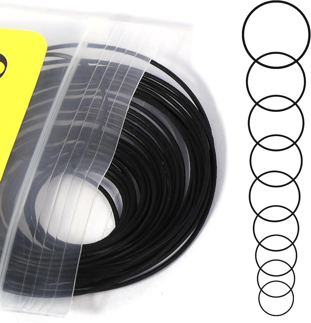 O Ring Watch Gasket, 28 Pcs 0.6mm Waterproof Rubber Watchs Seal Washers Watch Repair Tools for Watchs Back Cover
